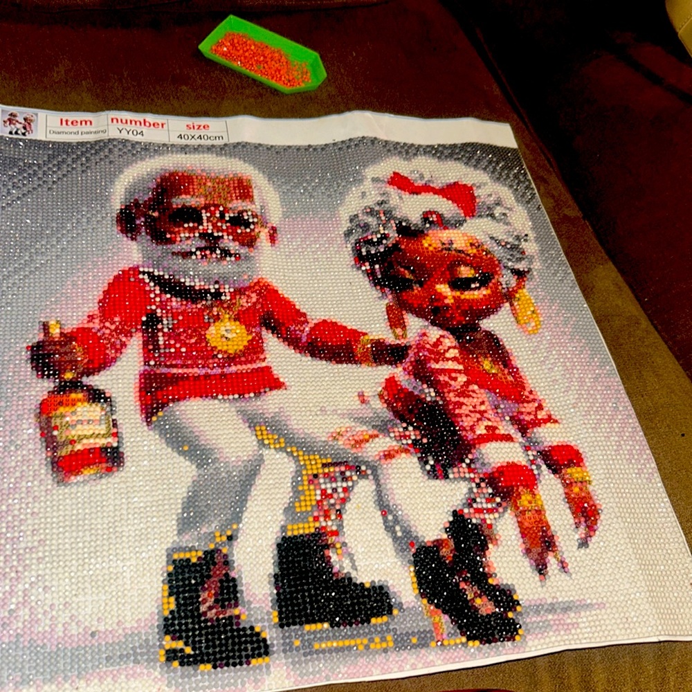 Diamond painting finished